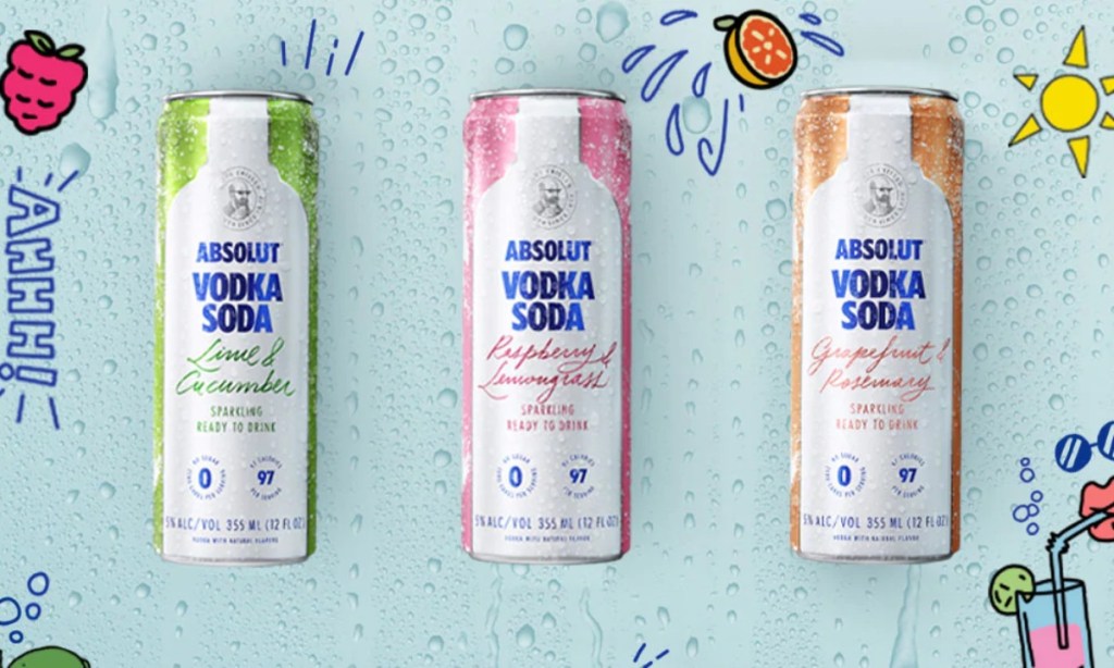 Absolut Just Released 6 Ready-to-Drink Vodka Soda Cocktails Perfect for ...