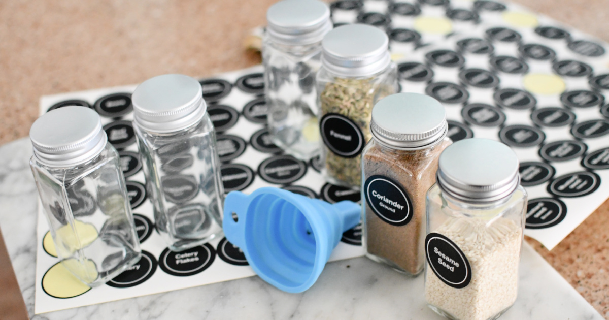 amazon spice jars and labels