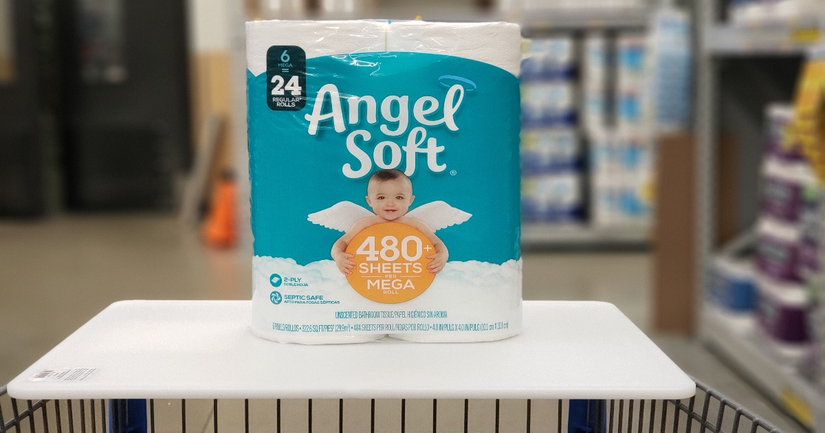 Pack of 1 484 Sheets per roll 12 Count Angel Soft Toilet Paper 