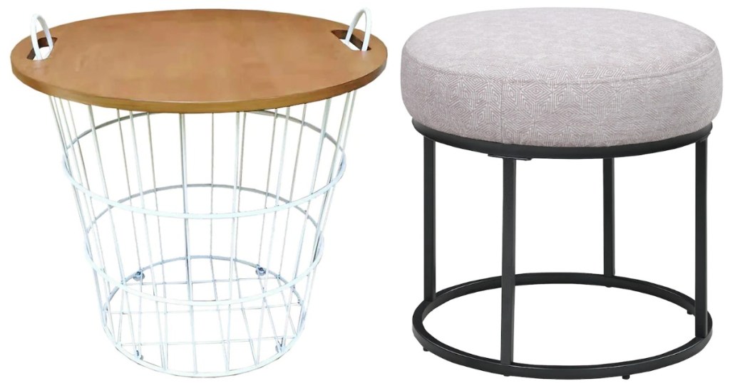 basket table and Scott Ottoman