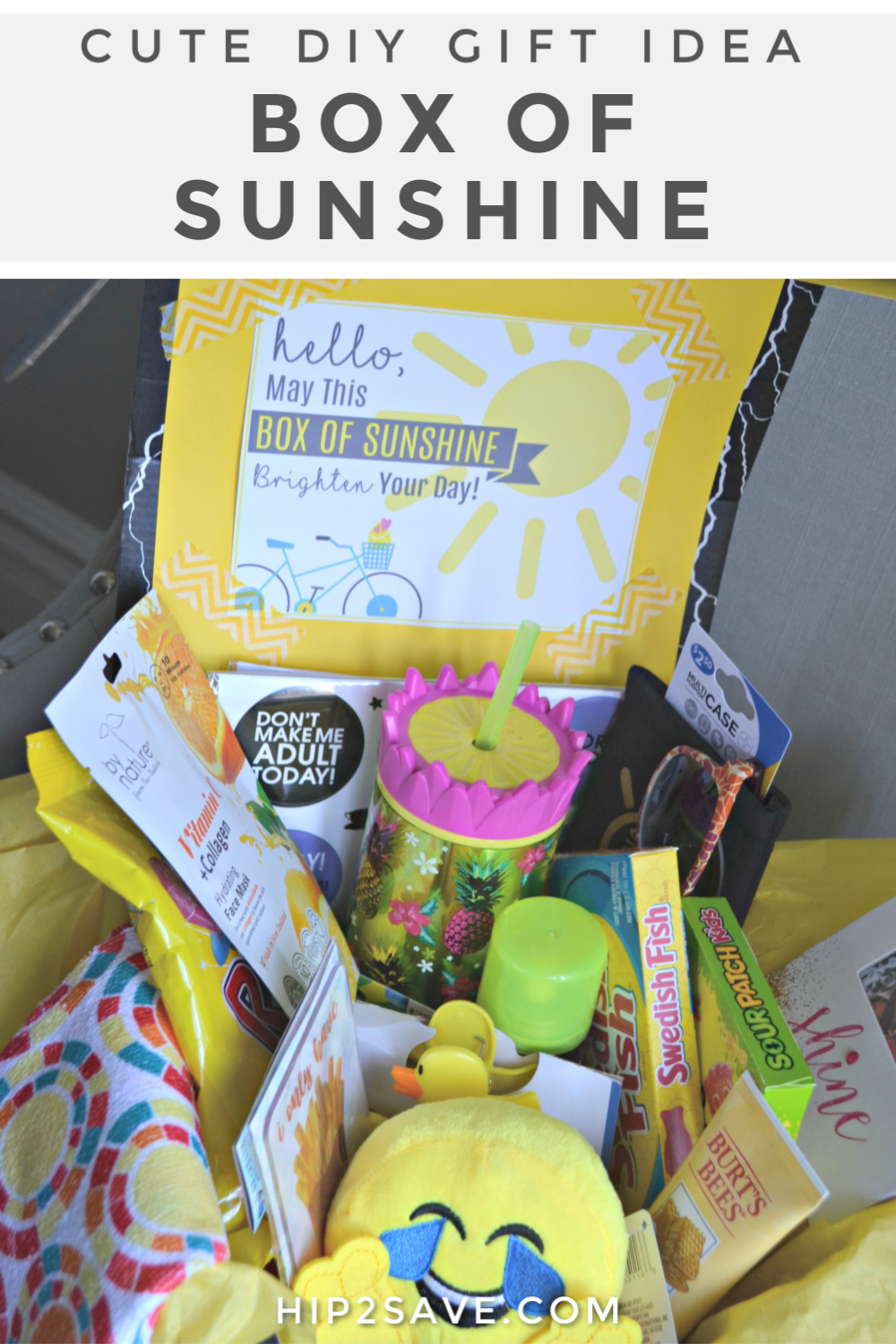 DIY Box of Sunshine, Surprise Gift Box (Easy & Frugal Idea!) - Hip2Save