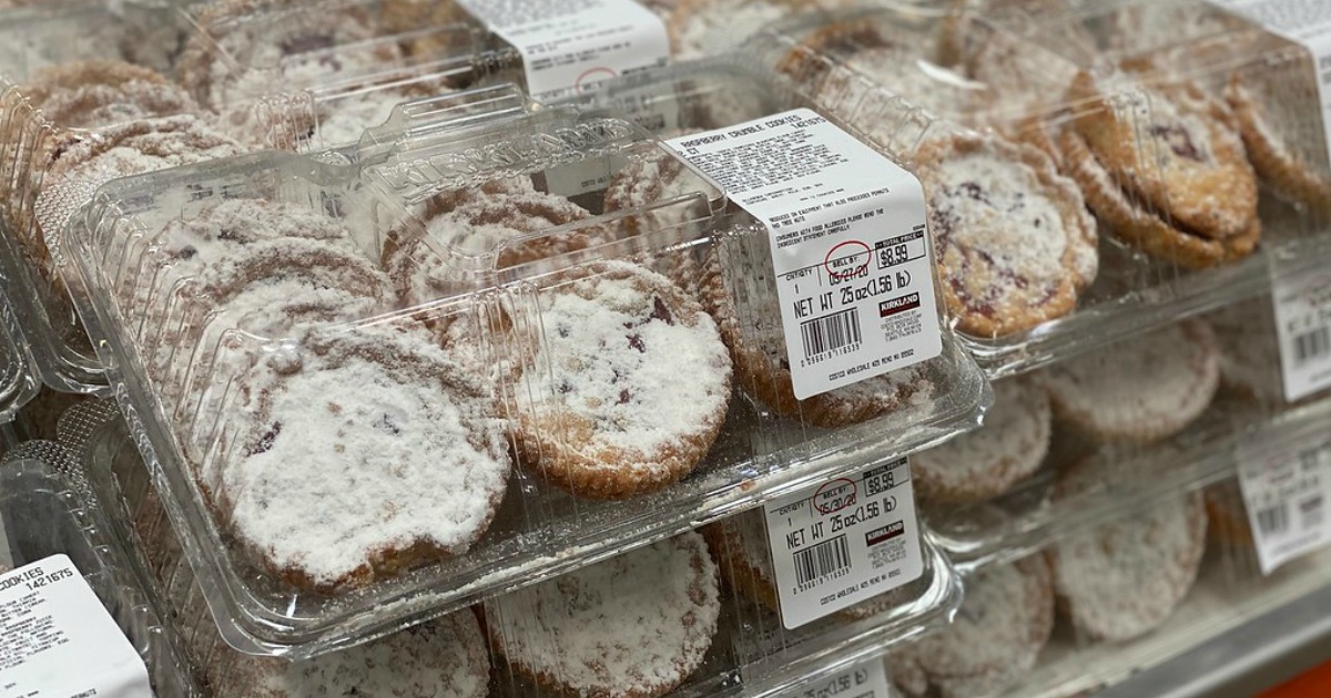boxes of costco cookies on display