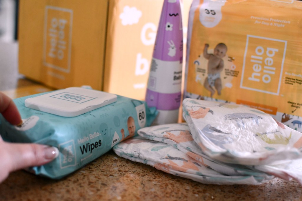 diapers, wipes