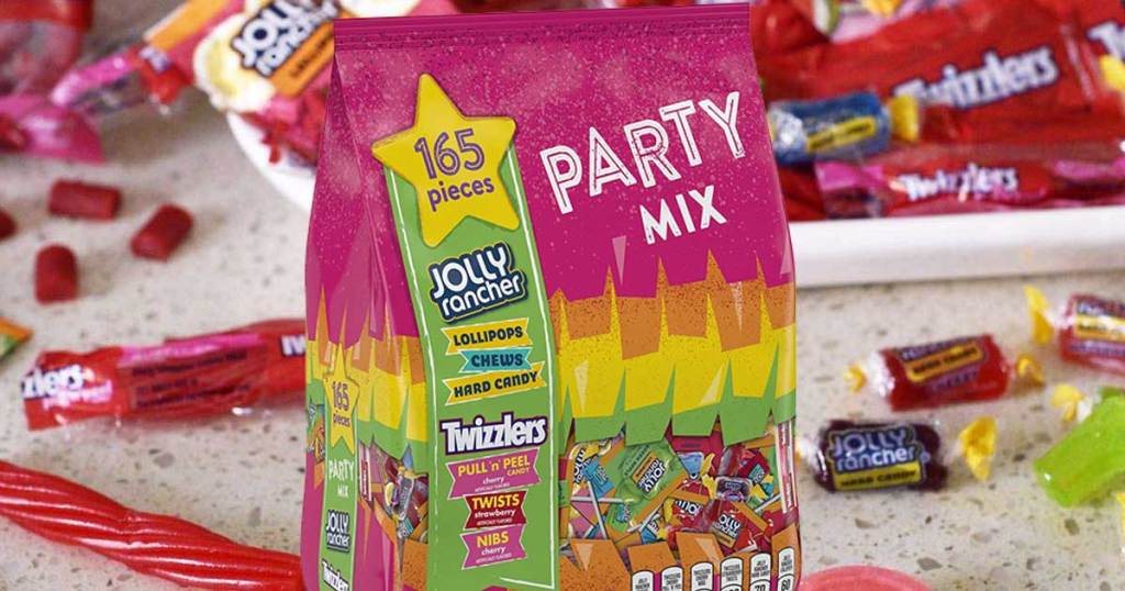 large party bag of jolly rancher candies