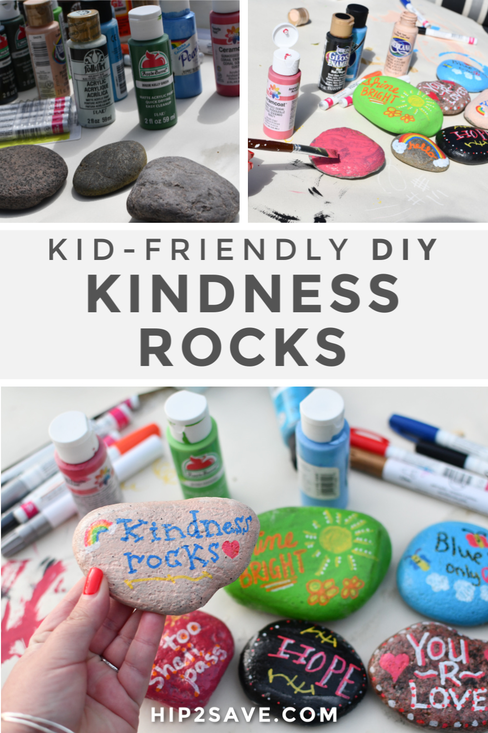 DIY Kindness Rocks - Fun Craft Project for Kids | Hip2Save