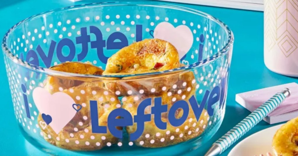 leftovers Pyrex container