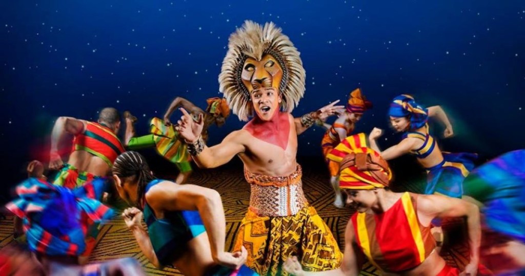 performance of Lion King on Broadway