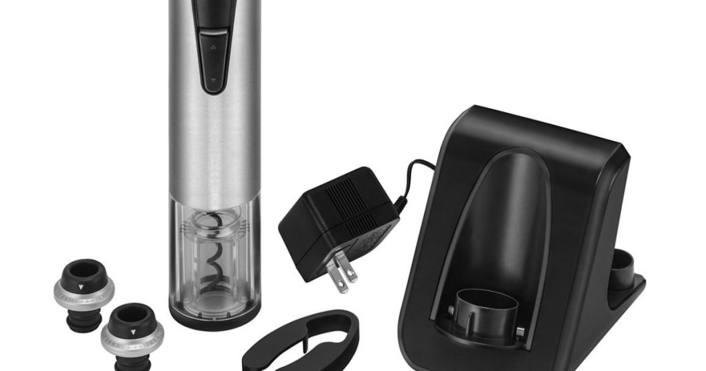 electric wine opener, charger and accessories