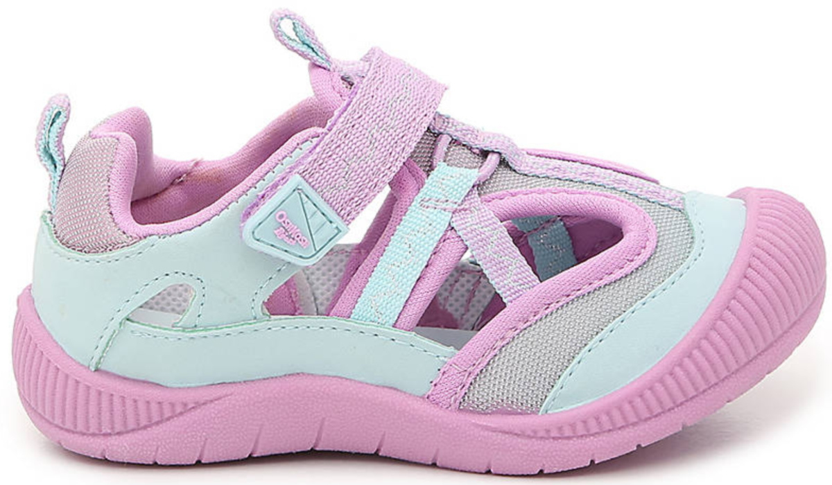 blue and pink oshkosh water sandals