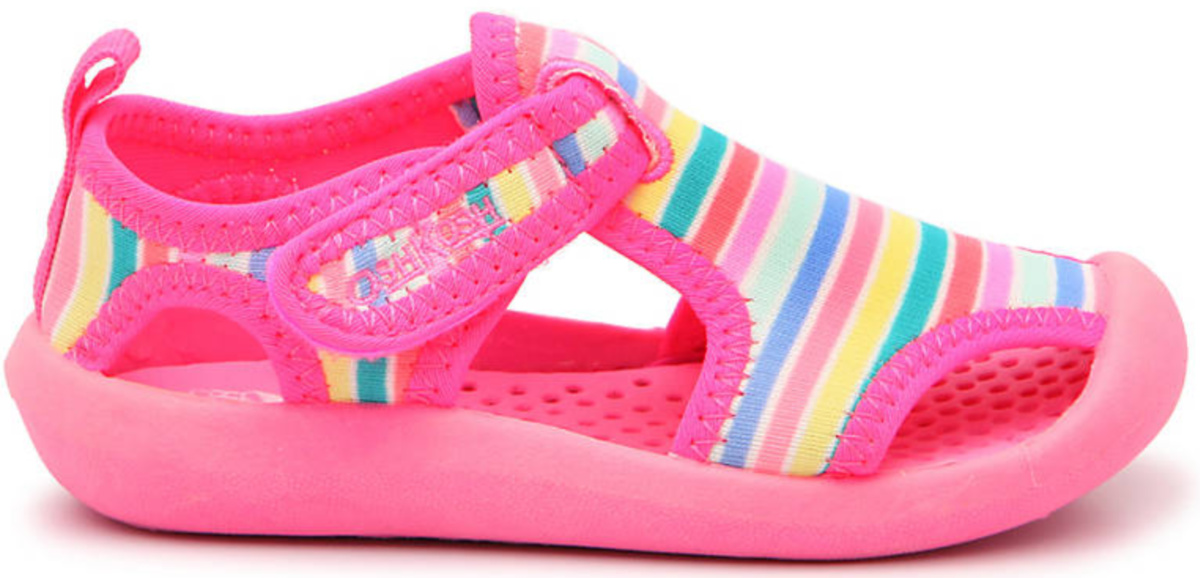 pink striped oshkosh water sandals