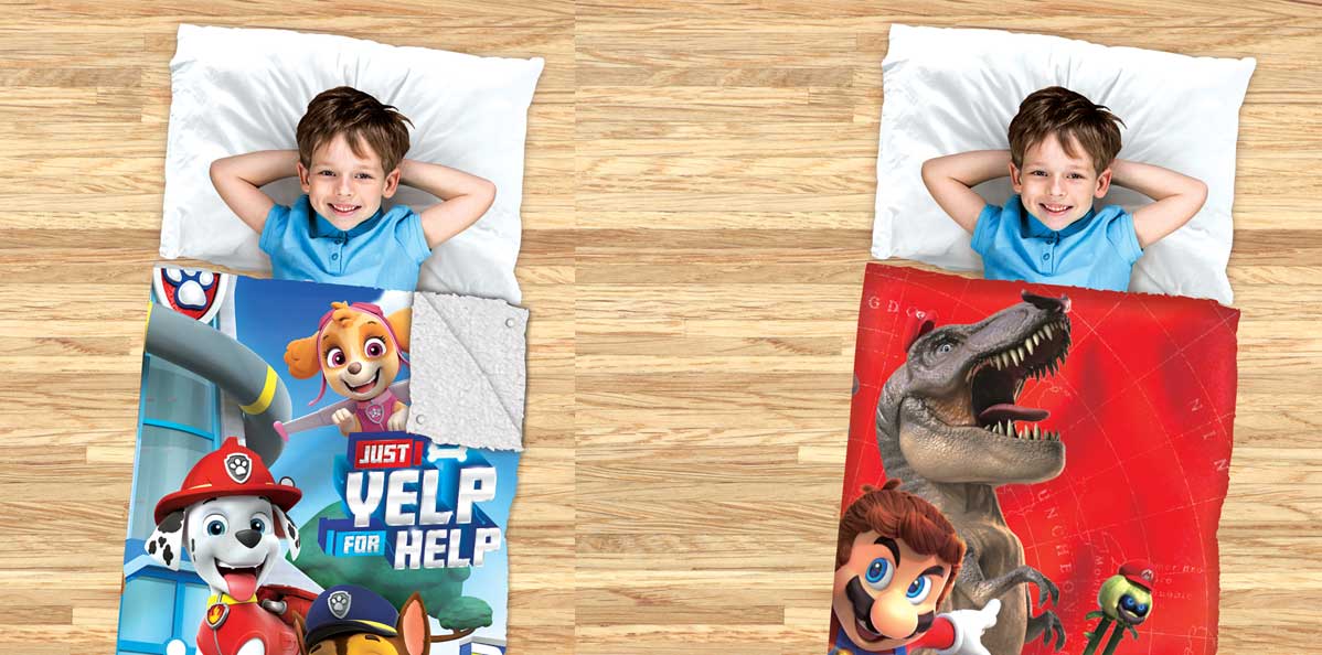 Boys and Girls Sleeping Bags Disney Kids Character Slumber Bag 