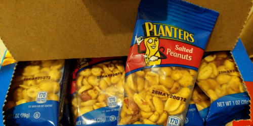 Planters Peanuts 48-Pack Just $7 Shipped on Amazon | Only 15¢ Per Pouch