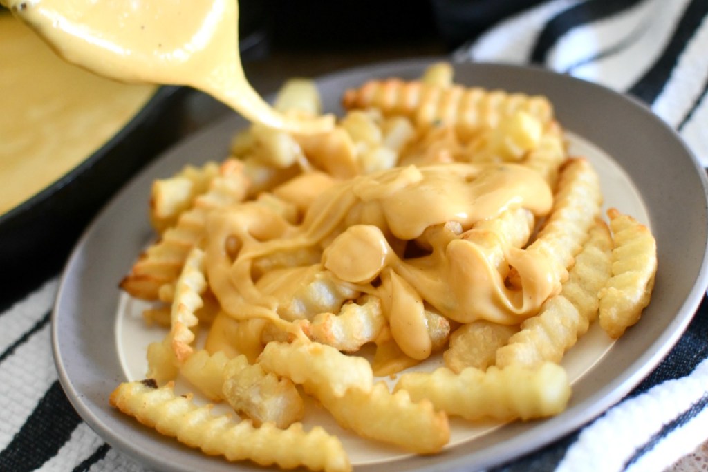 plate or air fryer cheese fries