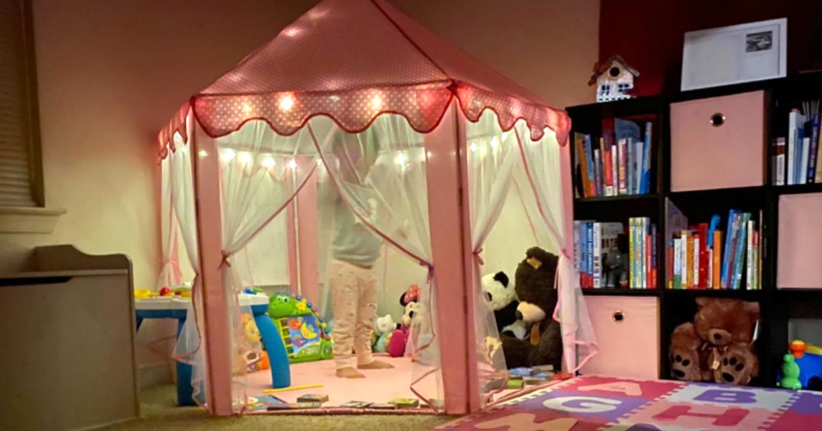 Children's Kids Unicorn Fantasy Dream Tents Pop Up Playhouse Single Double Bed 