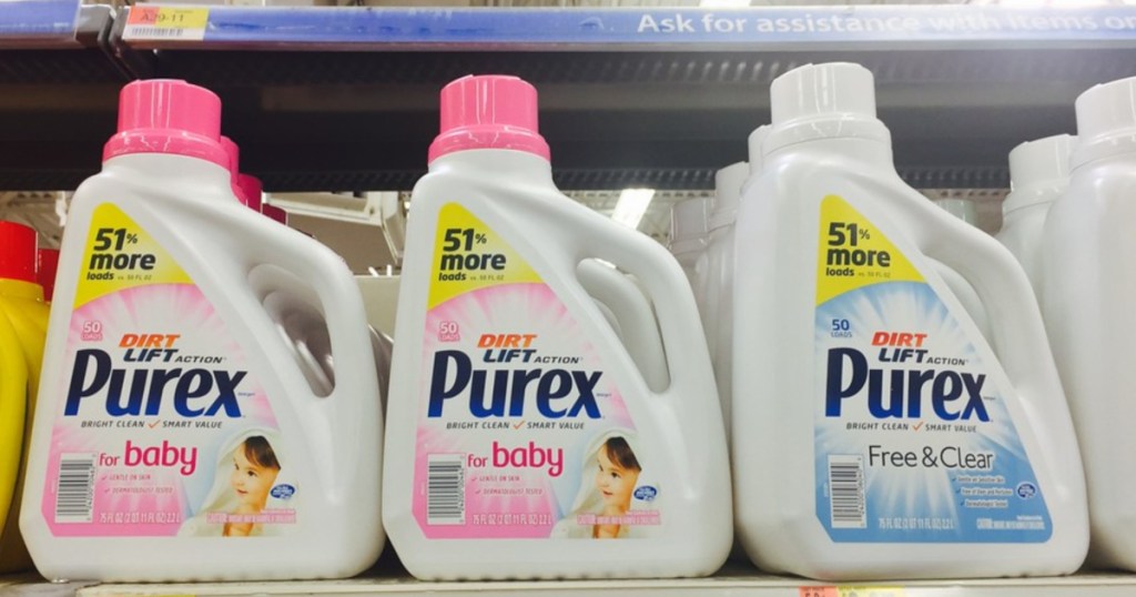 purex baby detergent at store on shelf