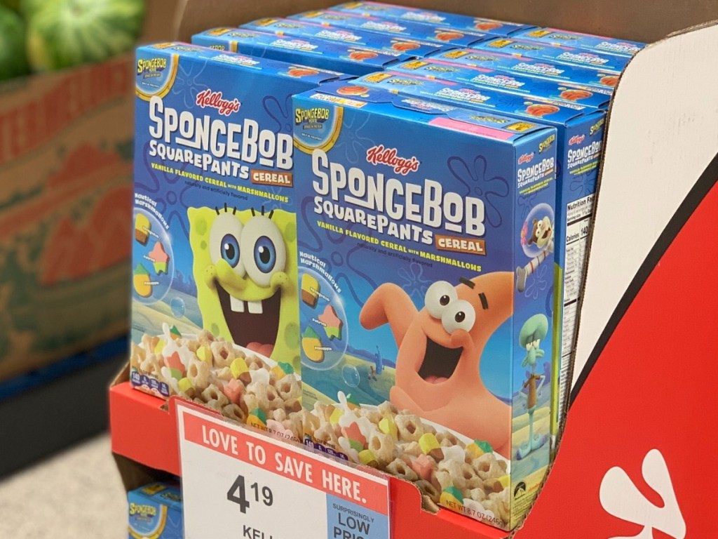 SpongeBob cereal at Publix