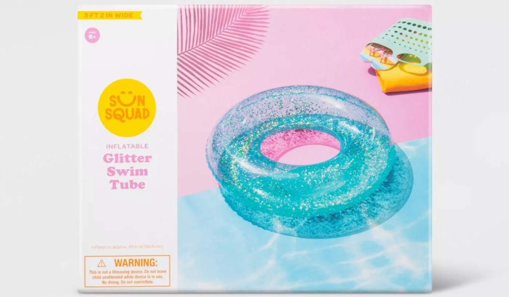 glitter tube float