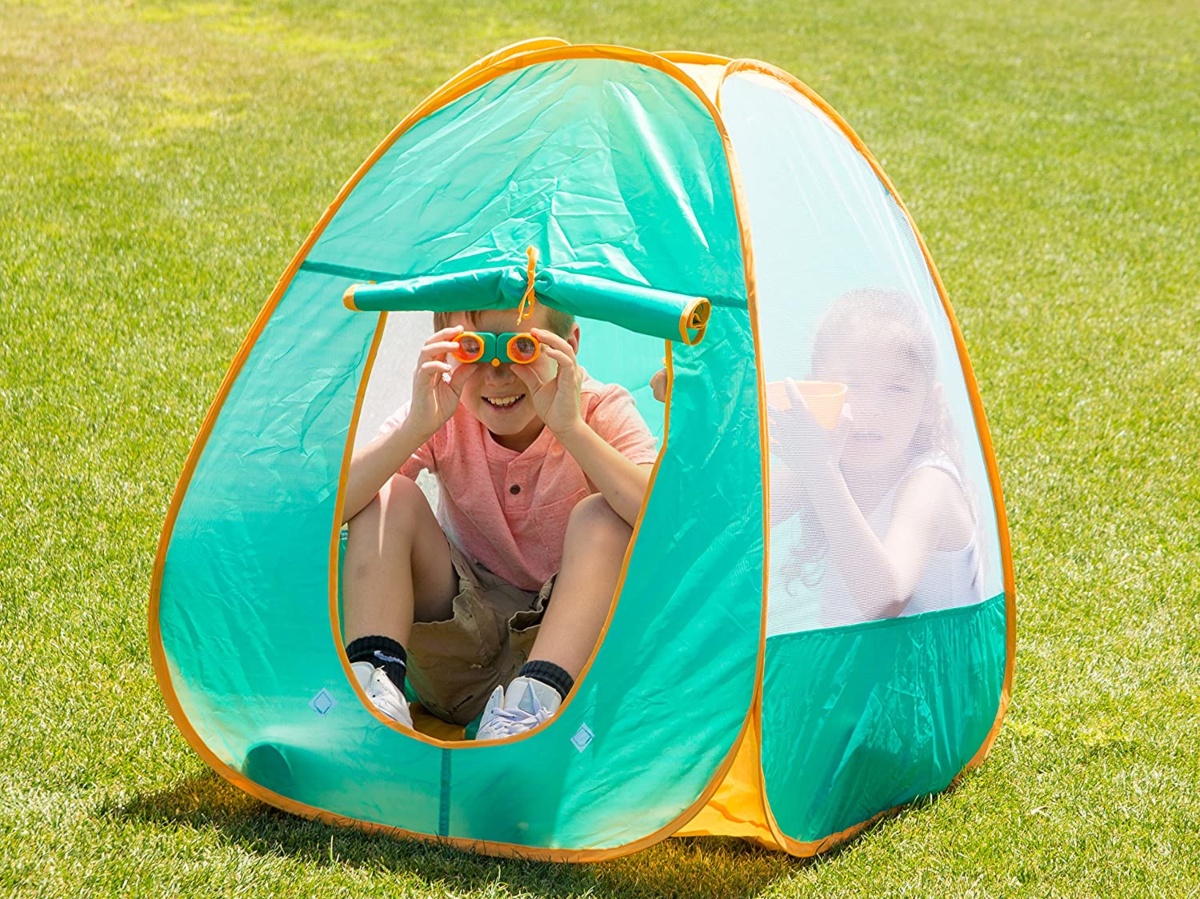 Outdoor Fun-Kids Galaxy Dome Tent Playhouse for Boys and Girls,Perfect Kid’s Gift Mnagant Kids Play Tent-61”x61”x45”Imaginative Play Popup Tent Space World Tent for Kids Indoor 