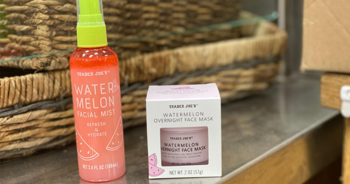 Trader Joe’s Just Released Watermelon Facial Mist & Overnight Face Mask