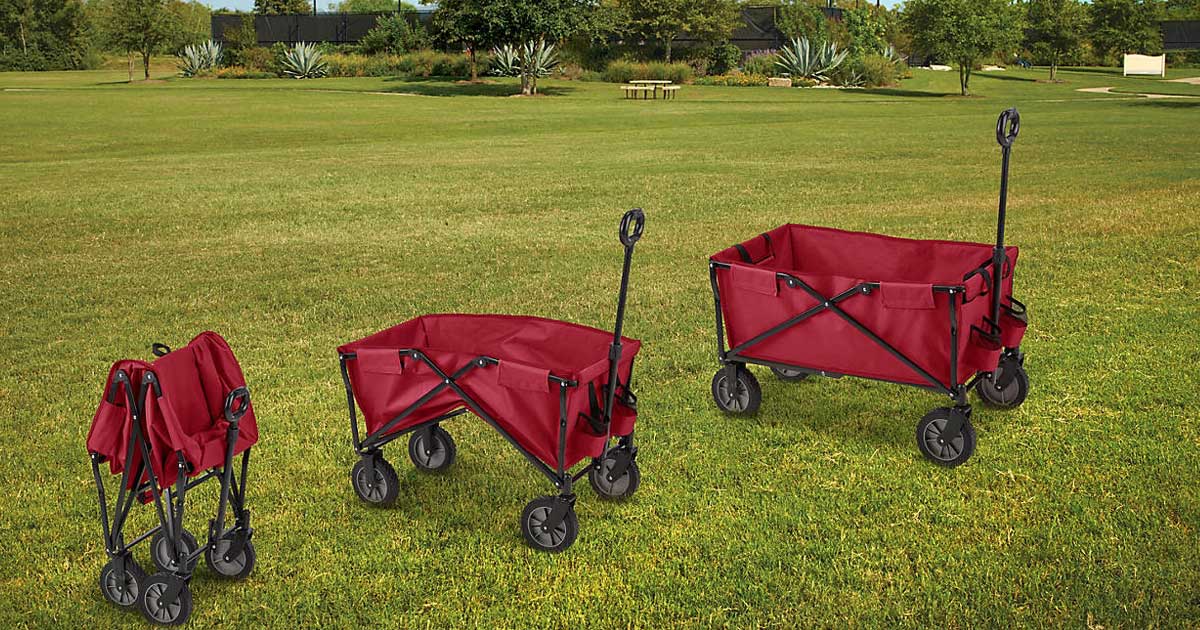 Folding Sport Wagon Only 39 99 On Academy Com   Trio Of Red Wagons 