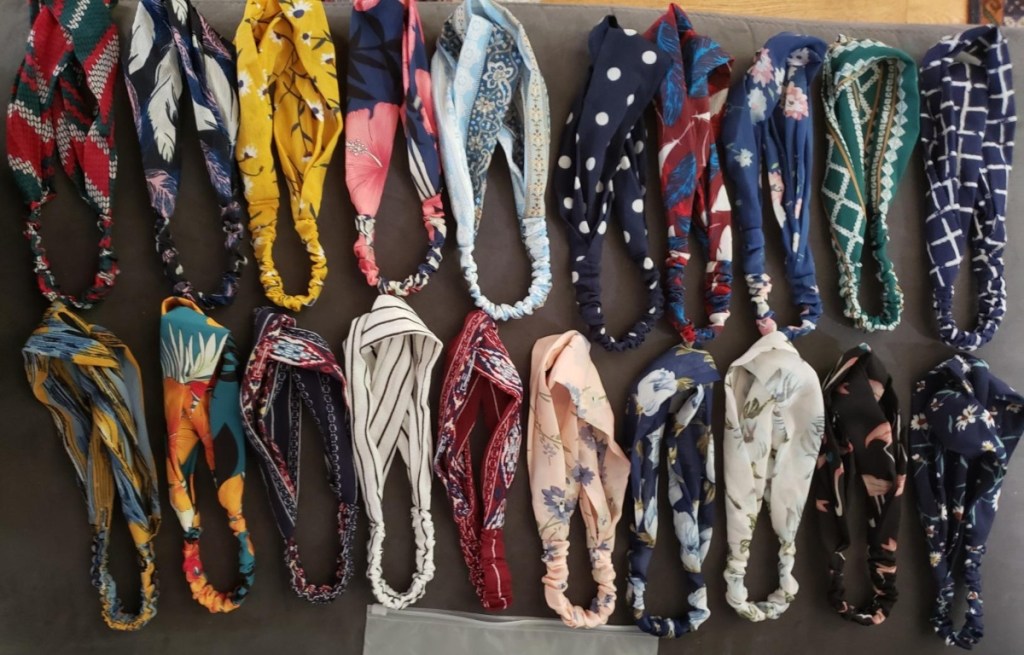 20 fabric headbands
