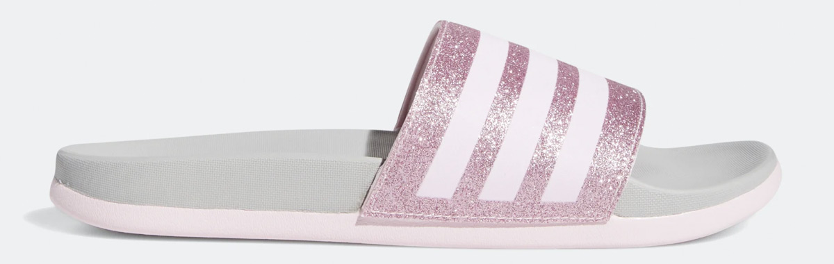 adidas light pink slides