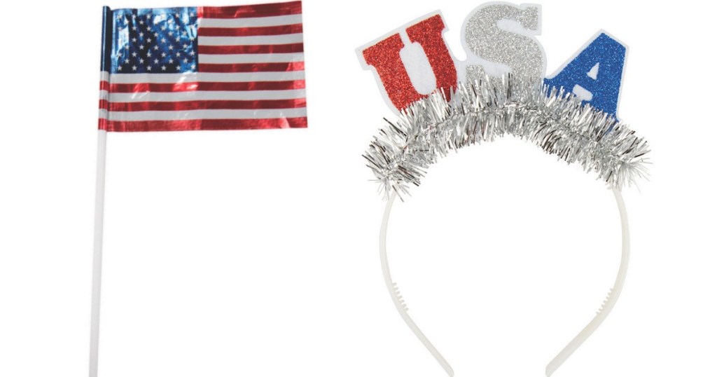 American Flag and Headband with USA on it