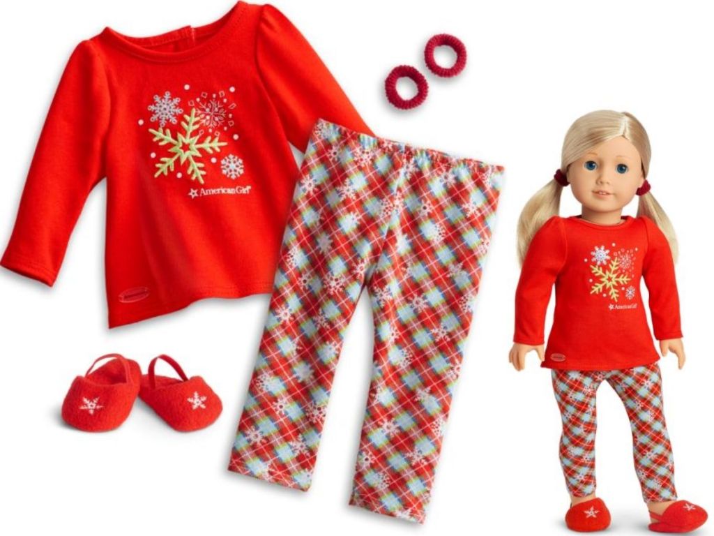 American Girl Doll Holiday Pajama Set