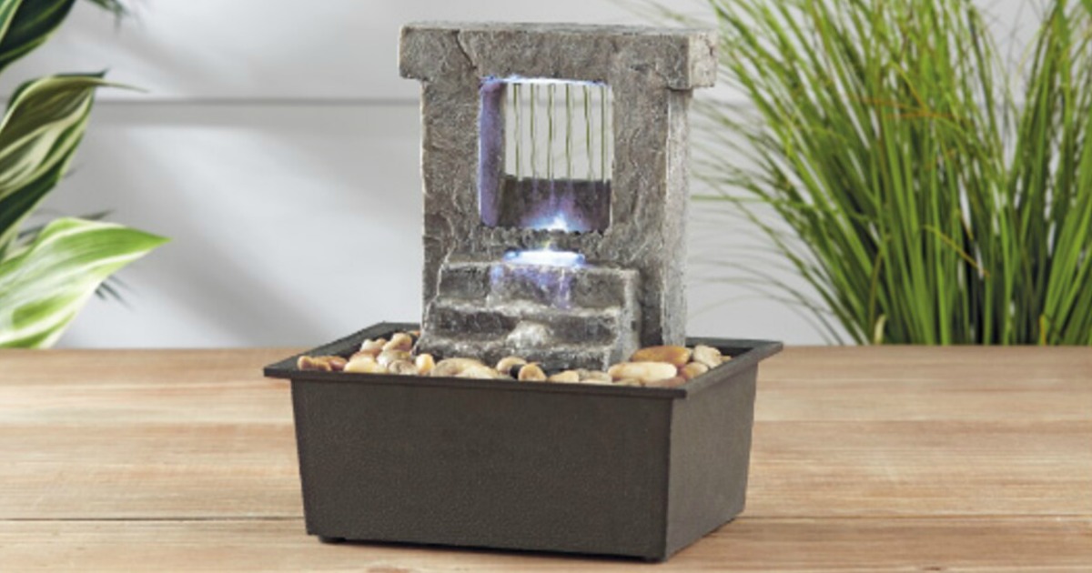 Ashland Indoor Water Fountain Waterfall Feature LED Light for sale online