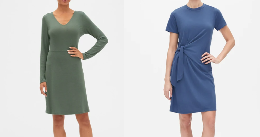GAP factory womens dresses olive green and blue