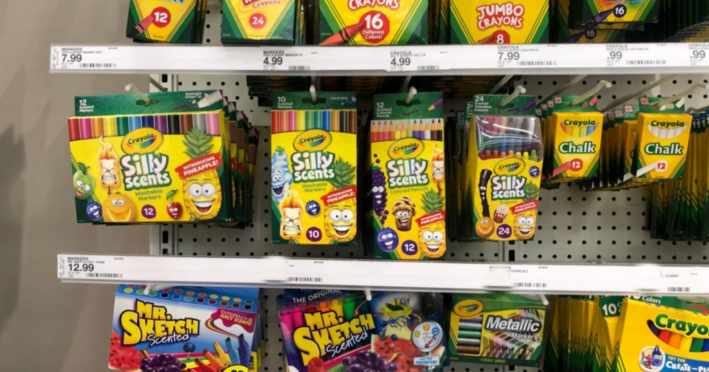 crayola silly scents on aisle
