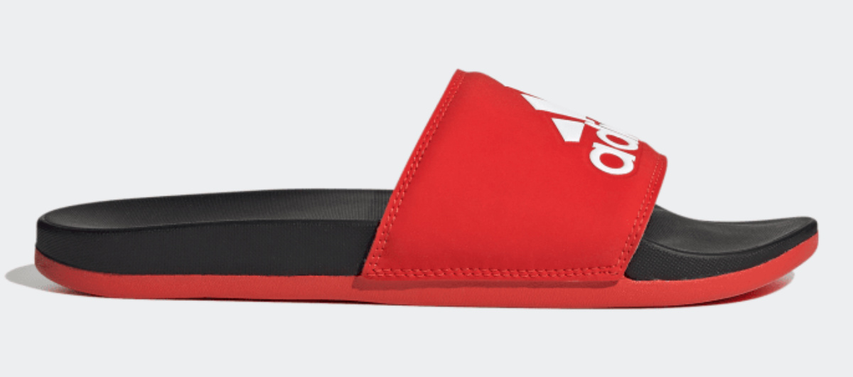 adidas adilette comfort slides single shoe