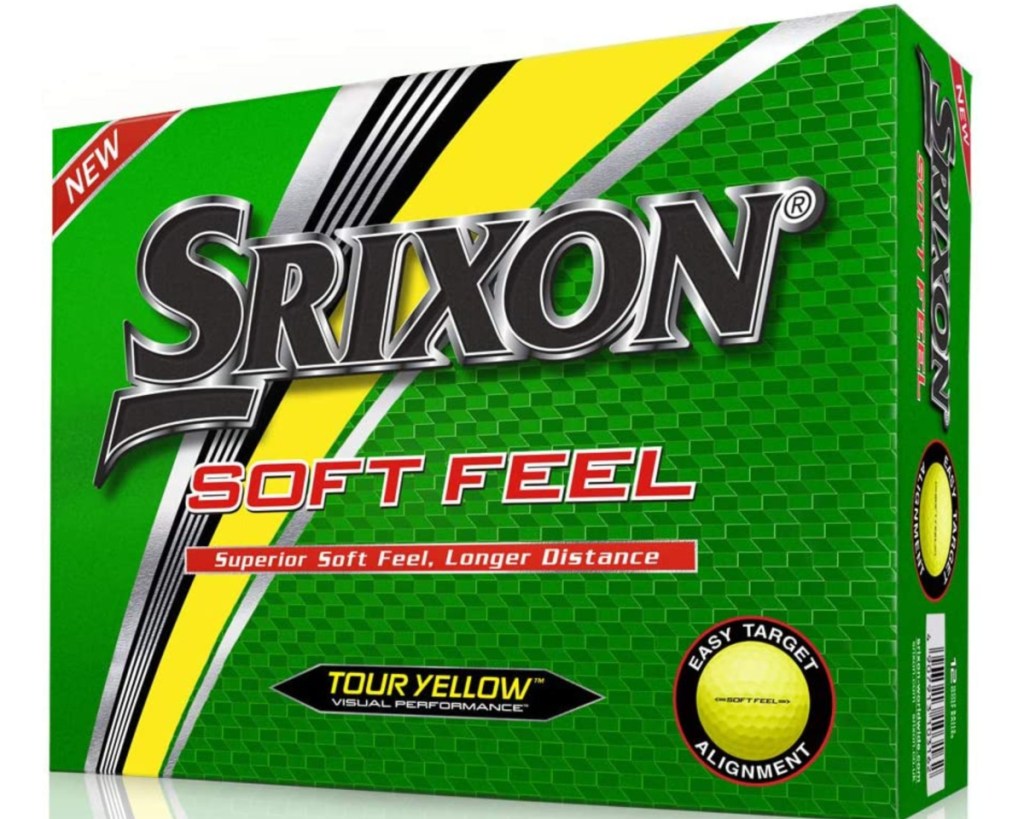 srixon soft feel golf balls 12-count yellow