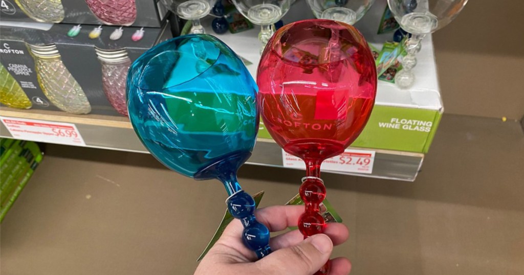 crofton floating wine glasses two in hand