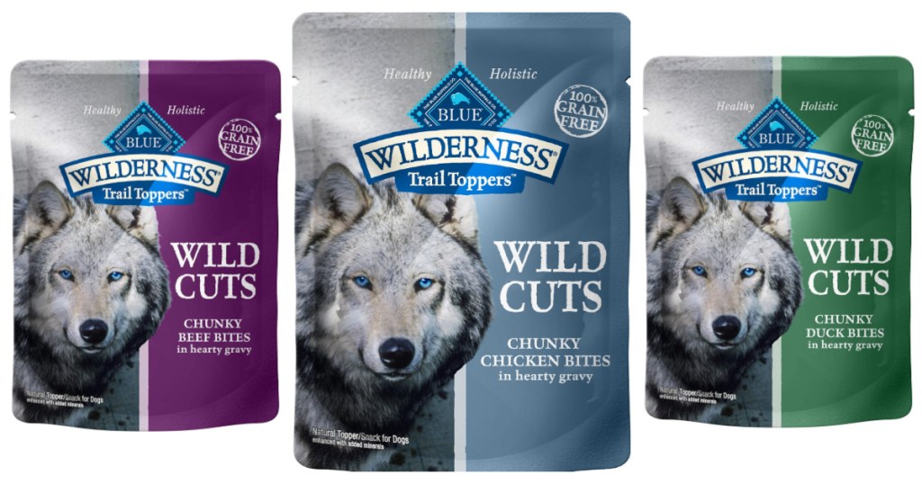 Blue Buffalo Wilderness Dog Food topping flavors2