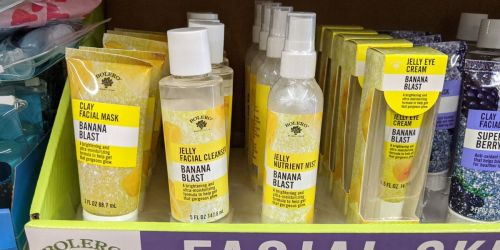 Bolero Banana Blast Skincare Just $1 at Dollar Tree | Masks, Cleansers & More