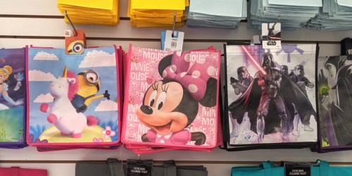 Disney & More Character Reusable Bags Now at Dollar Tree
