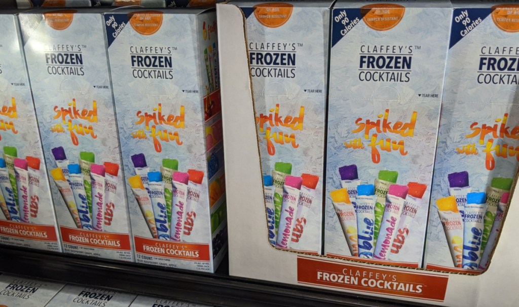 boxes of adult cocktails popsicles