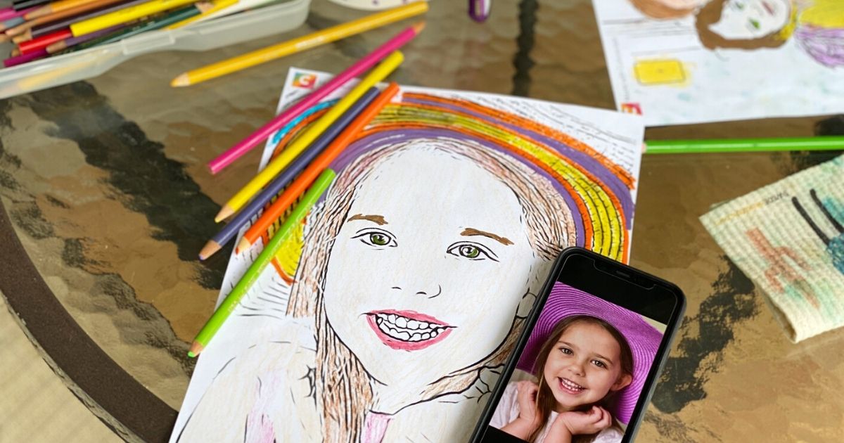 turn photos into coloring pages online