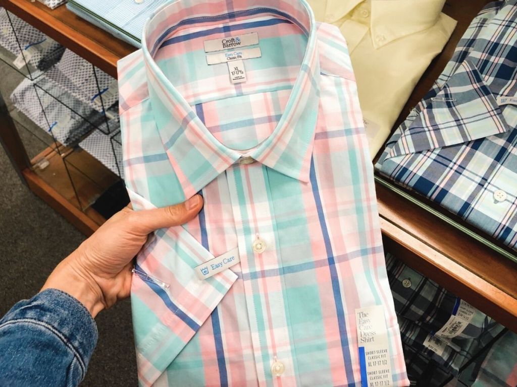 men's button-down shirt