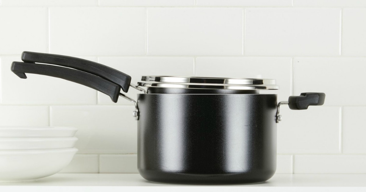 Farberware Nesting Sauce Pans & Lids 4Piece Set Just 13 Shipped After