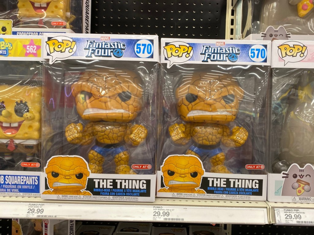 Funko Pop! The Thing Figure in a box on a store shelf