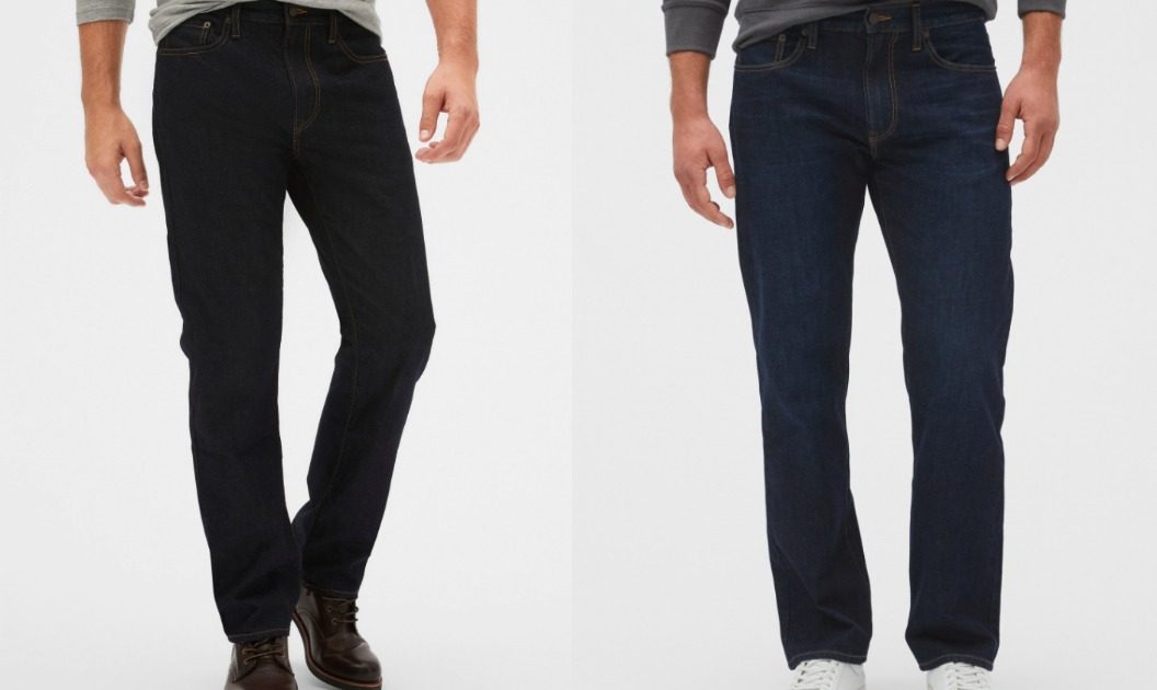 two men wearing jeans