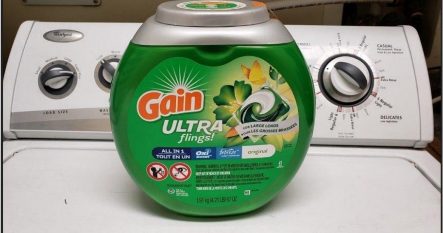 Gain Ultra Flings on washing machine