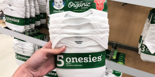 Gerber Organic Onesies Only $7.94 on Amazon (Regularly $15) – Just $1.59 Per Onesie