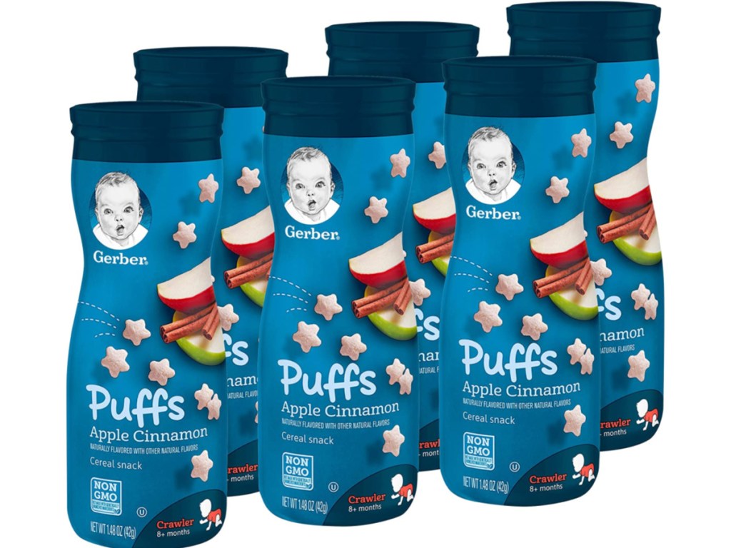 Gerber Graduates Puffs 6-Pack Only $8.61 Shipped on Amazon | Just $1.43