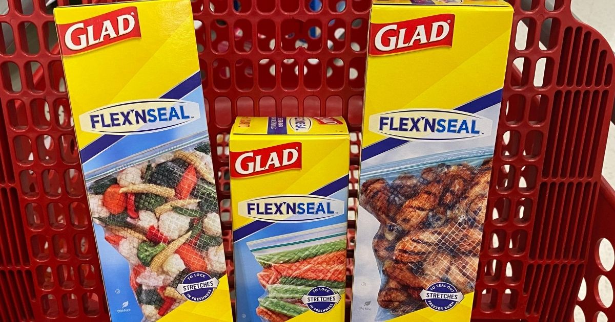 Glad Flex’n Seal Food Storage Bags Only $1.99 at Target (Regularly $4) | Just Use Your Phone