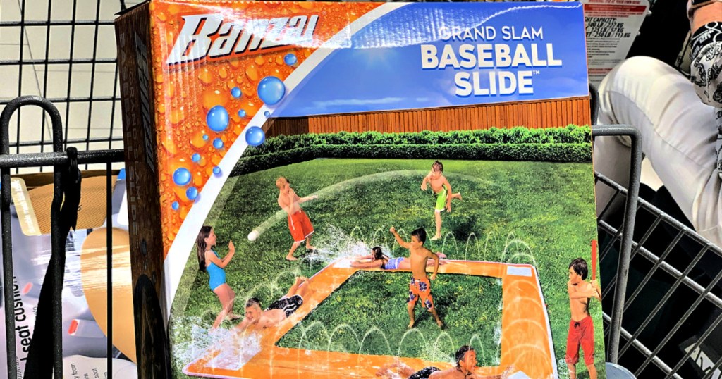 water baseball slide