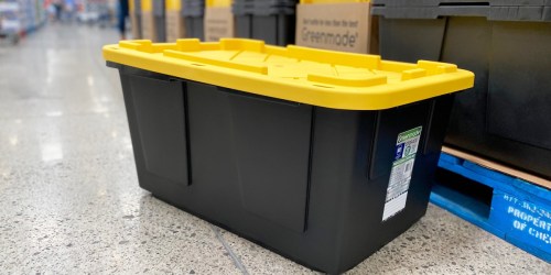Greenmade 27-Gallon Storage Totes w/ Lid Only $7.49 at Costco | Versatile Storage Solution
