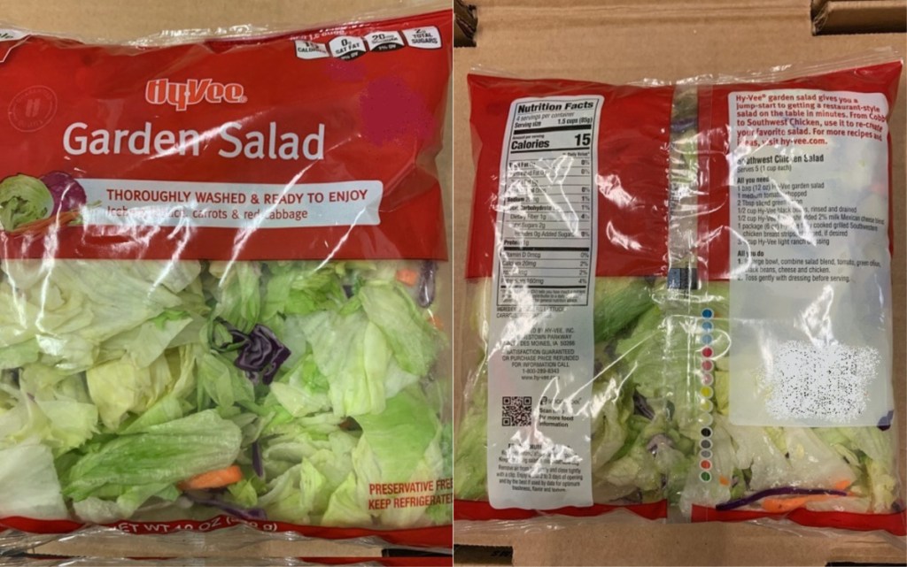 ALDI, JewelOsco, & HyVee Stores Recall Bagged Salad